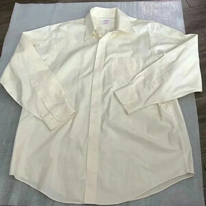 [17-4/5/XL]NWOT Brooks Brothers Men Cream Dress  Shirt